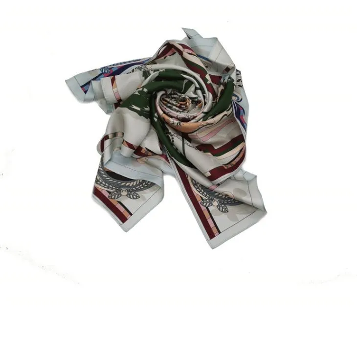 Kétoldalas nyomtatási selyem sál